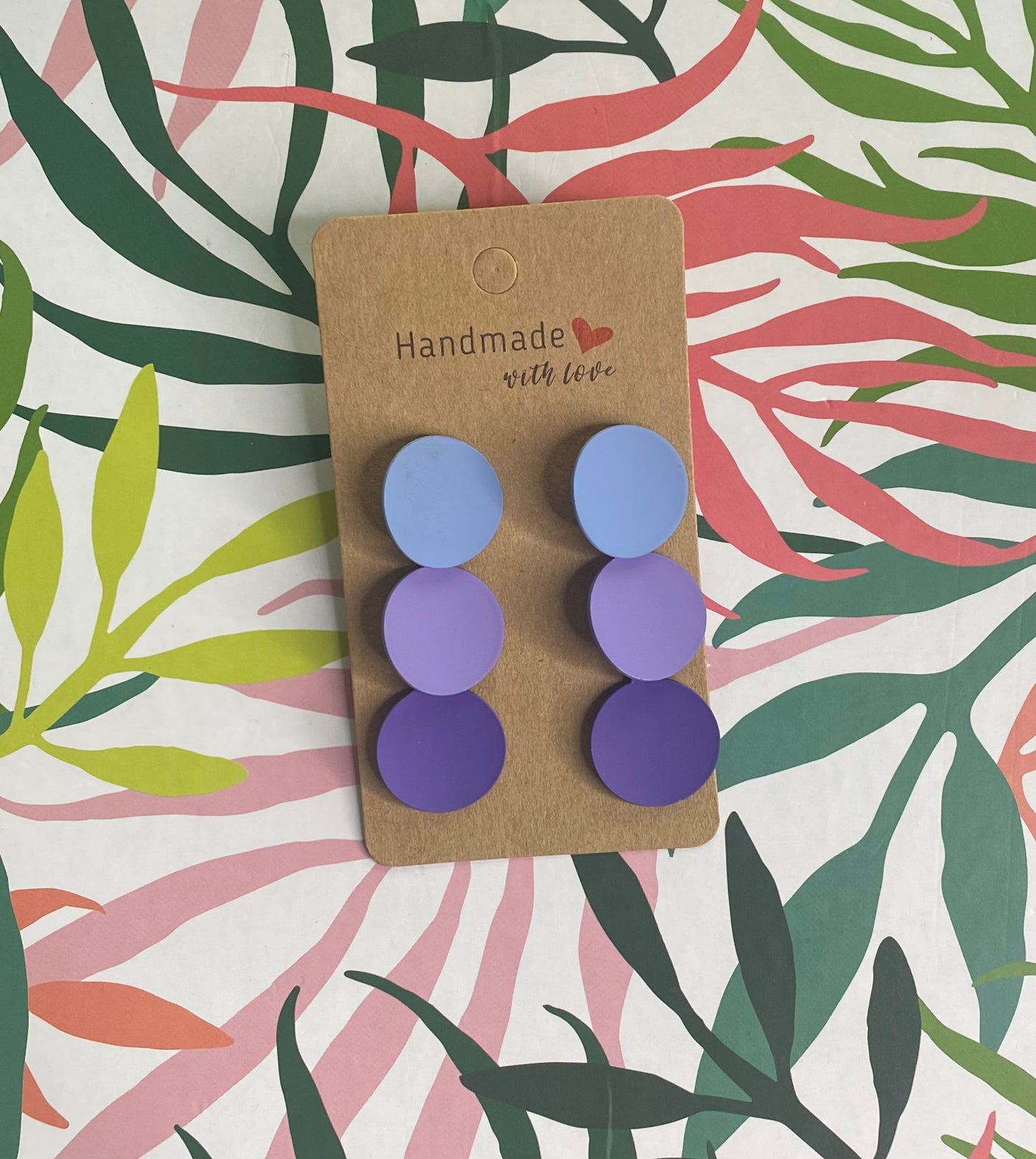 Purple Circle Tassels