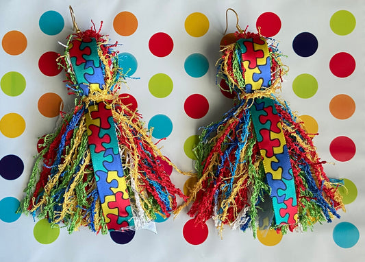 Autism Awareness Sassy Tassels