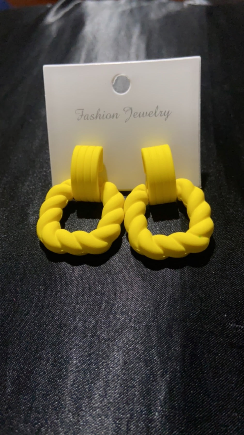 Yellow Stud Earrings