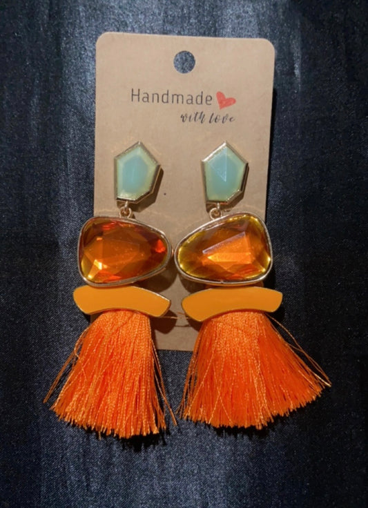 Bright Orange Tassels