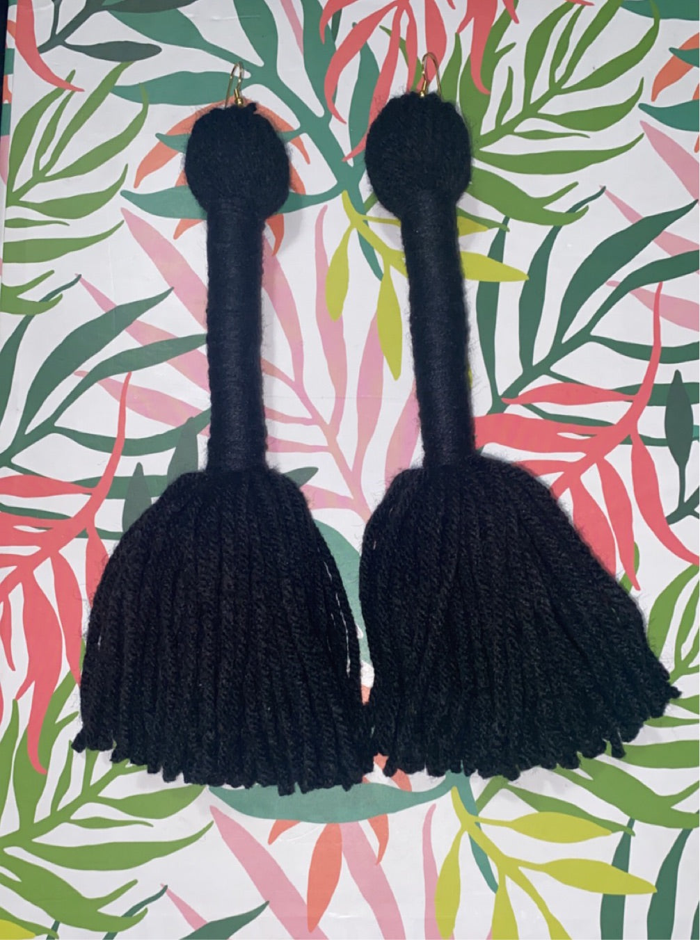 Black Tall Tassels