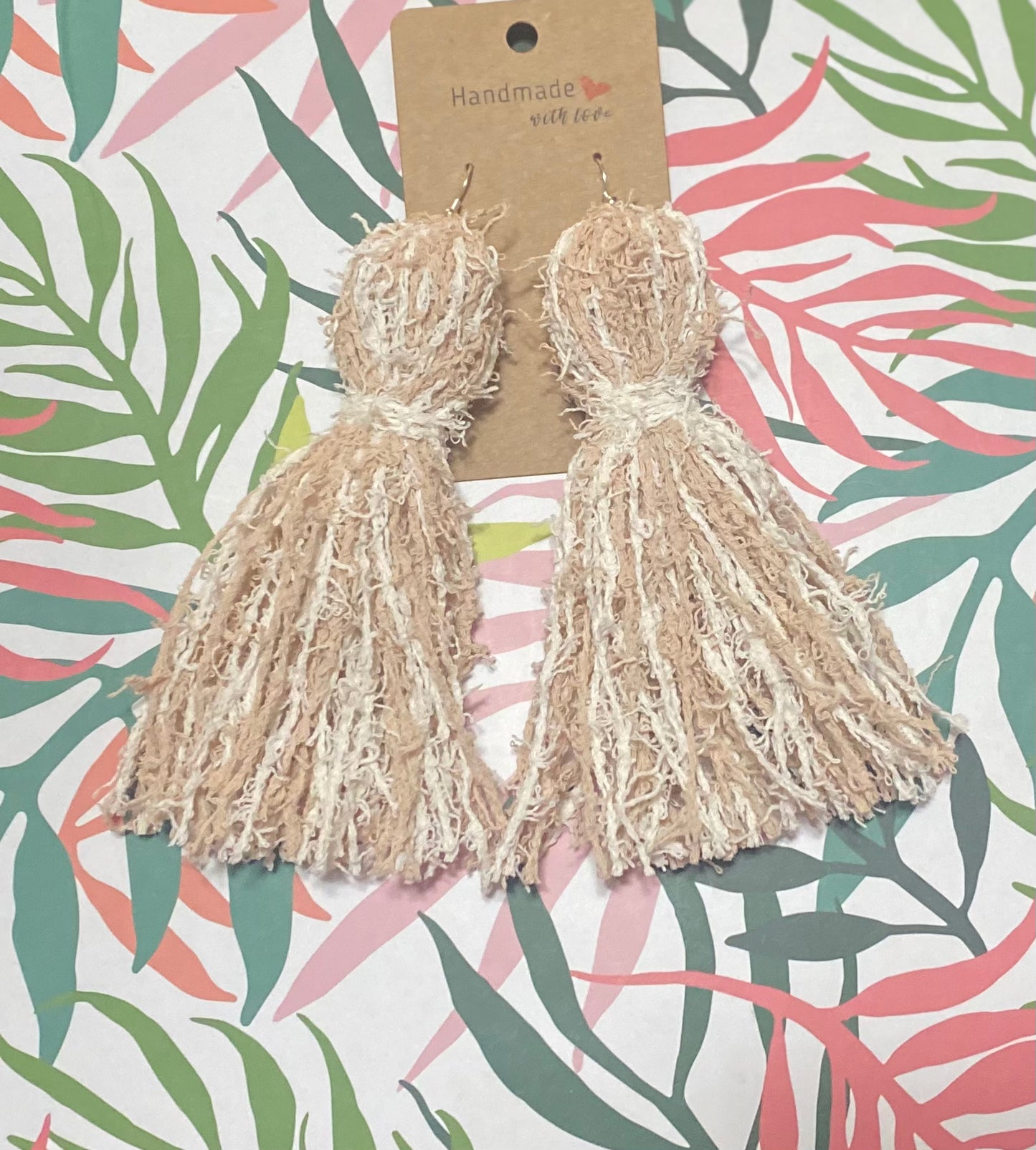 White and Nude Sassy Tassels