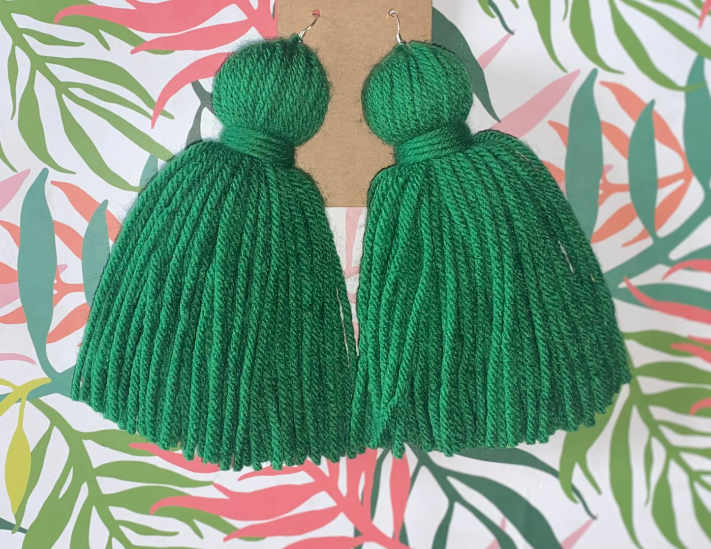 Black Single Color Tassel Earrings