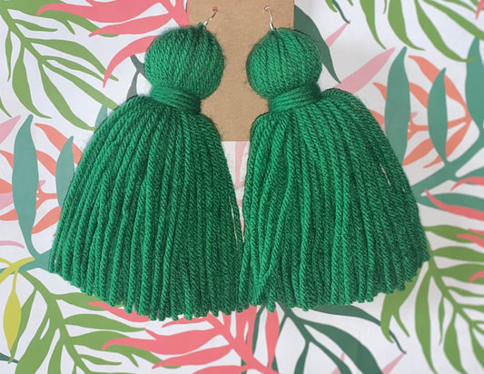 Kelly Green Single Color Tassel