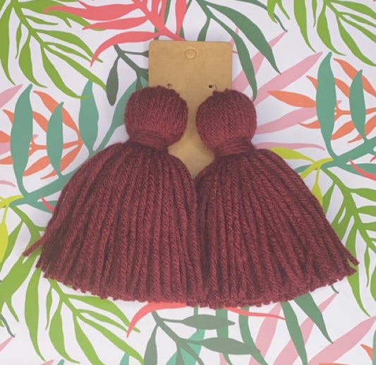 Maroon Single Color Tassel