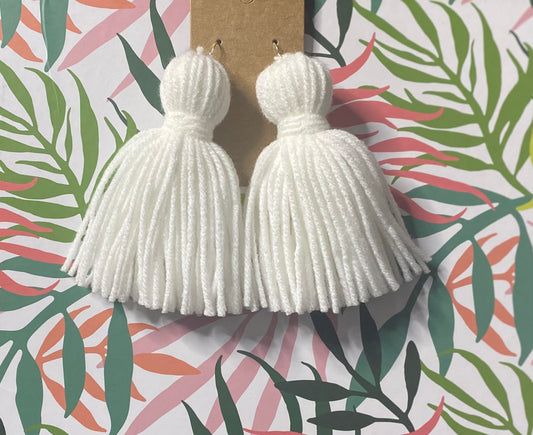 White Single Color Tassel